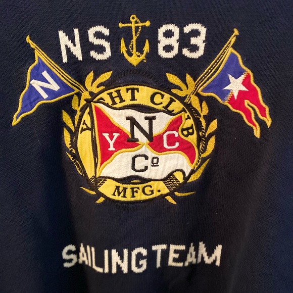 EUC Nautica Knit Sweater Navy Blue Men’s Large - Picture 2 of 6